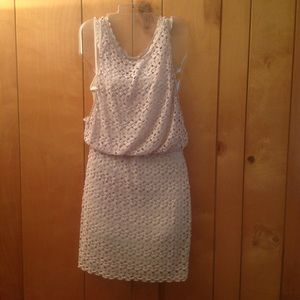 NEW Crochet peek a boo dress S - NEW w/o Tags